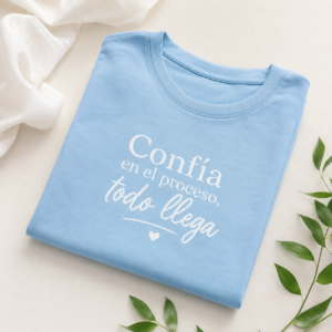 Camiseta azul claro