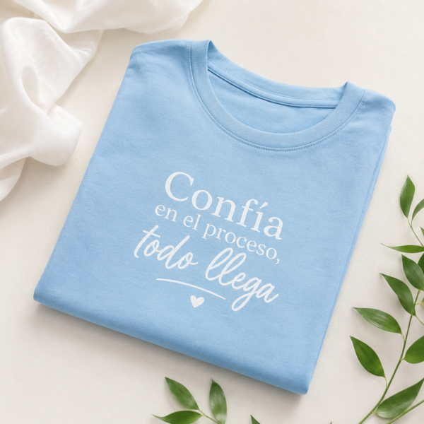 Camiseta azul claro