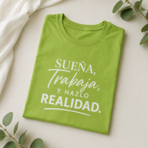 Camiseta verde man.